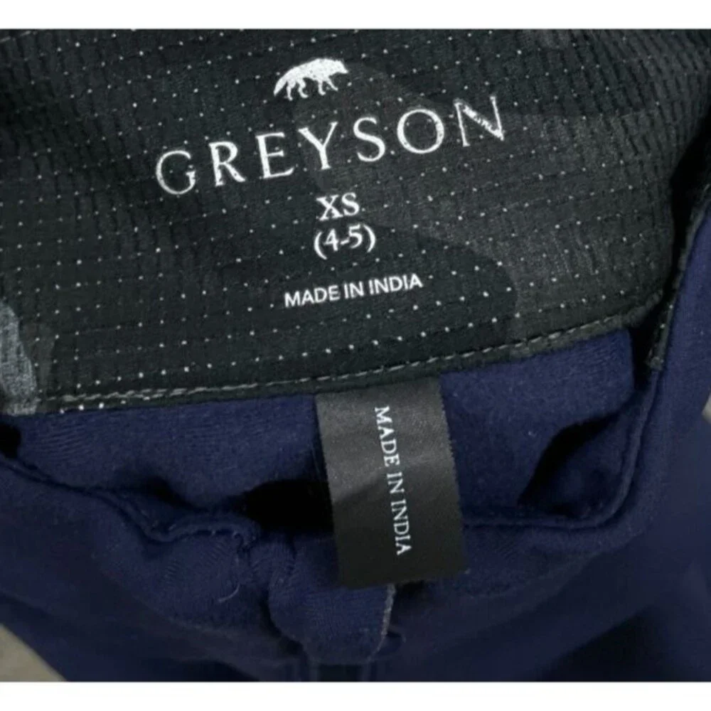 Greyson Ojai Valley Inn Boys Tate Quarter Zip Youth XS 4-5 Navy Blue Stretch